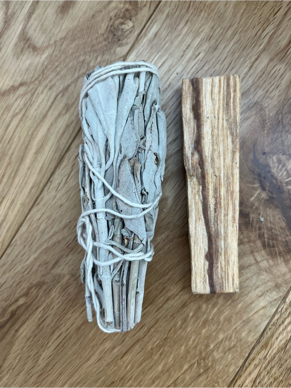 White Sage Smudge Stick And Palo Alto For Room And Object Cleansing